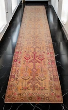 3x13 ft Runner Turkish Oushak Rug HandMade Muted Hallway Rug actual 2.9x13.5 ft