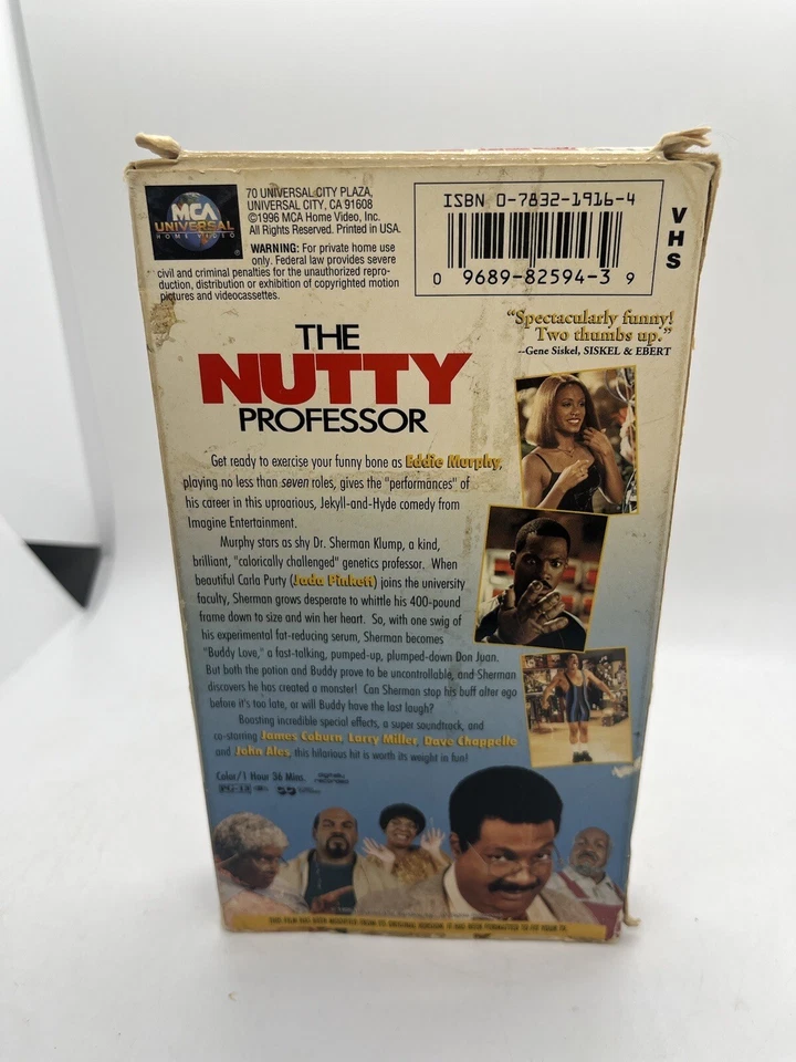 VHS Movie Lot 5 Nutty Professor Conspiracy Theory EDtv What Women Want Doolittle Foto 3 de 4