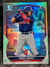 2023 Bowman Chrome 1st LUNAR REFRACTOR PROSPECT ROOKIE Angel Genao Item 1
