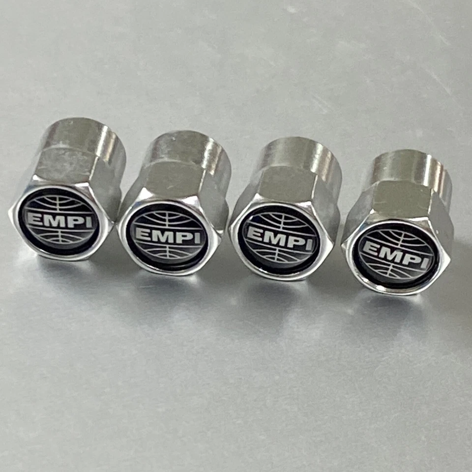 Empi Tapas de vástago de válvula para ruedas VW Beetle Van tipo 1 2 bus Karmann Ghia 4 5 Lug Foto 2 de 4