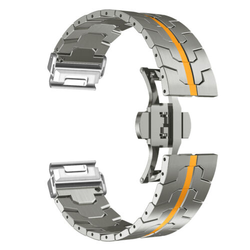 Cinturino in acciaio inox 26/22 mm per Garmin Fenix 6/6XPro/7/7X Quick fit cinturino in metallo - Foto 16 di 20