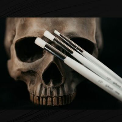 Ghost Dry Brush Miniature Paint Brush Kickstarter 2 Sets Drybrush 6 BRUSHES