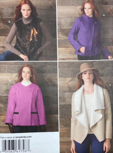 Womens JACKETS & VEST , 16 18 20 22 24, uncut sewing pattern - Picture 1 of 5