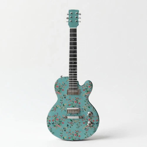 Cantonese Silk Pro Guitar/Bass Skin Axe Premium Re-Skin Vinyl Wrap reproduction