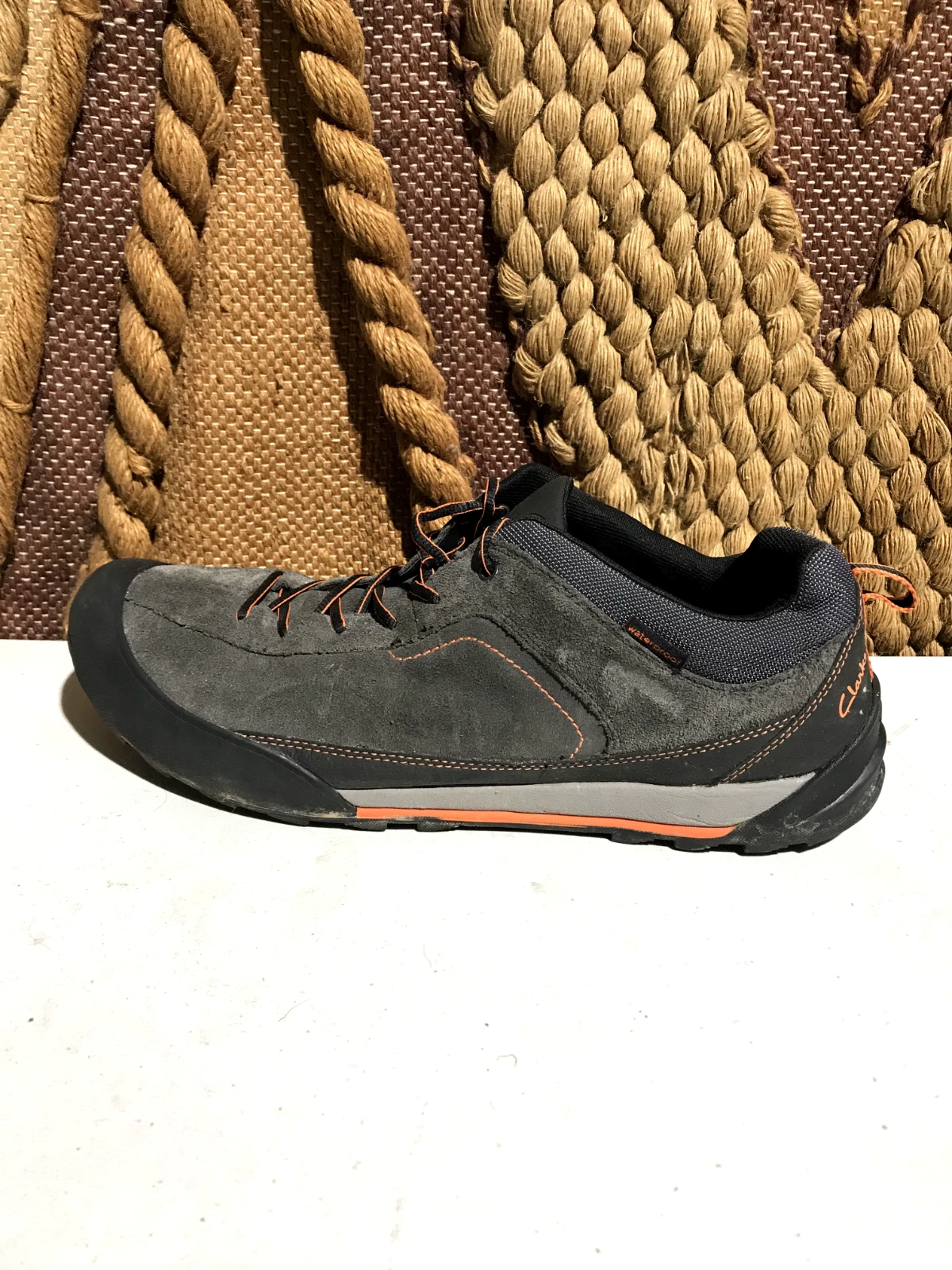 Clarks Outlay Peak Gray Outdoor Hiking Trail Shoes Men's Size 13M