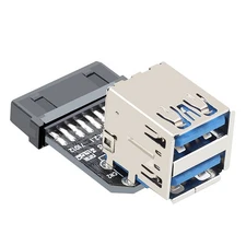 Motherboard USB 3.0 19PIN / 20PIN Connector To 2 Ports USB 3.0 Female Adapter