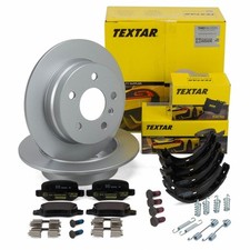 TEXTAR Bremsscheiben Bel&auml;ge Sensor Bremsbacken f&uuml;r MERCEDES W169 W245 hinten