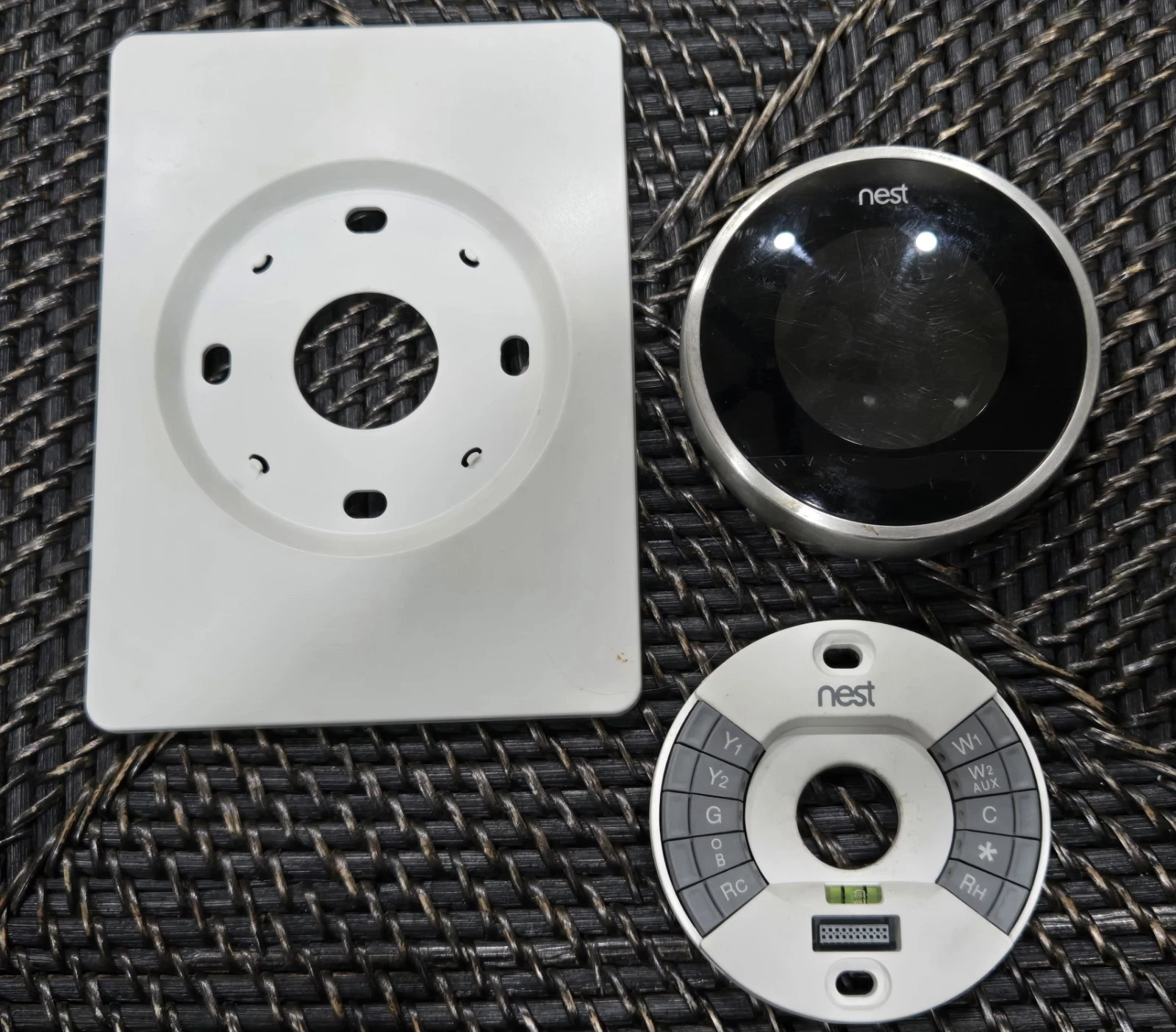 Google Nest 2nd Generation 02A WiFi Smart Learning Thermostat + Base WORKING