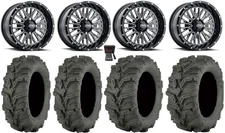 ITP Momentum 14" Wheels Milled 27" Mud Lite XTR Tires Kawasaki Mule Pro FXT KRX