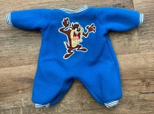 Vintage Looney Tunes Taz Pajama For Doll Or Newborn See Measurements GUC