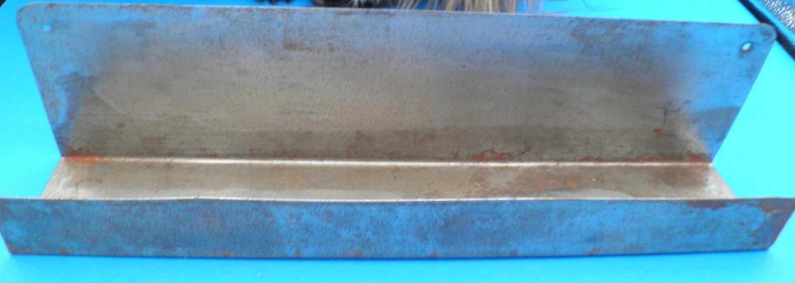 Hoosier cabinet spice rack holder 14" longl 1 1/2" tall 2 1/2" deep metal