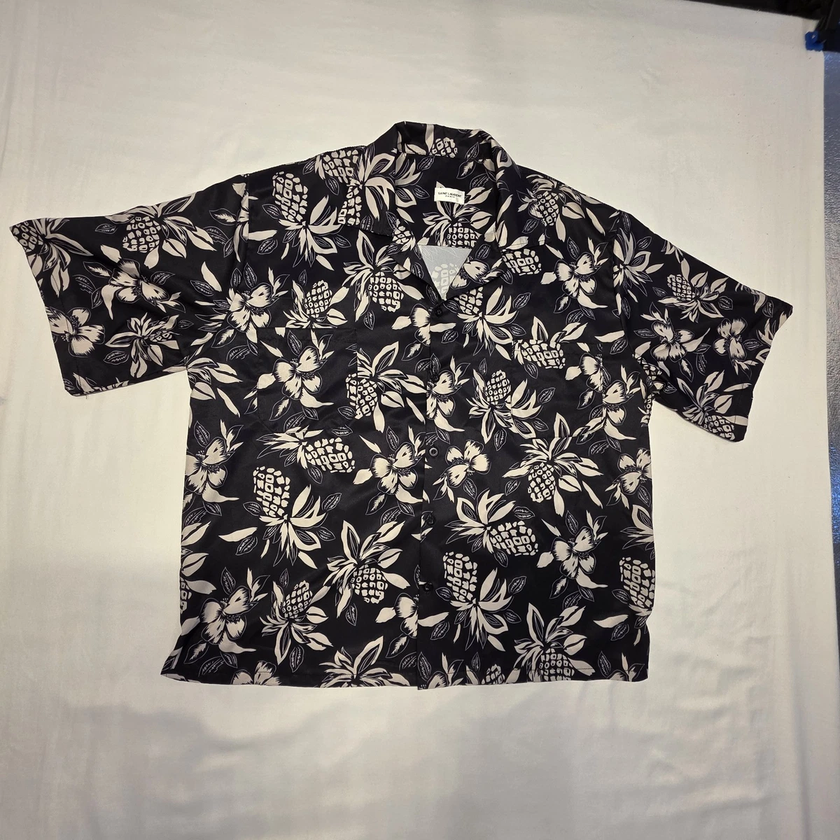 Saint Laurent Regular Size Hawaiian Casual Button-Down Shirts for