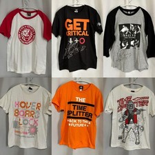 KUSHIDA NJPW Wrestling T-Shirt Set of 6 Autographed M/S Size Vintage