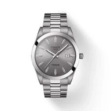 Tissot Gentleman Grey Dial Men's Titanium 40mm Quartz Watch T1274104408100