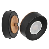 Led Wandstrahler Holz Schwarz Osram 3000 K Schwenkbar Flur B:9 Cm Wandspot BüRo