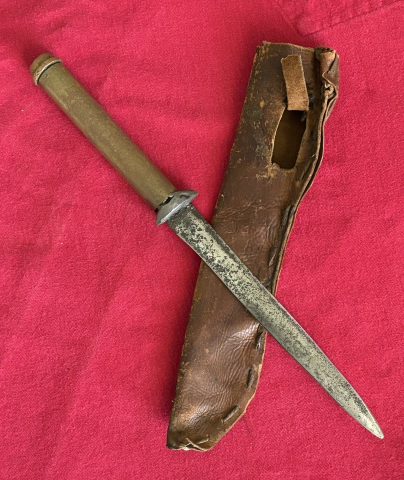 WW1 - CUSTOM MADE DAGGER - UNIQUE - HANDMADE - 100 + YEARS OLD - Image 3 of 4