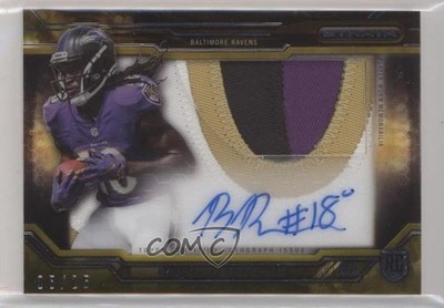 2015 Strata Clear Cut Rookies Gold /25 Breshad Perriman RPA Patch Auto RC v1i