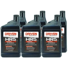 Driven Racing Oil 03806, HR5 Hot Rod Oil, Conventional 10W-40, 6 Quarts