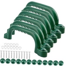 6 Pieces Playground Safety Handles Accessories Playground Grab Handle Green