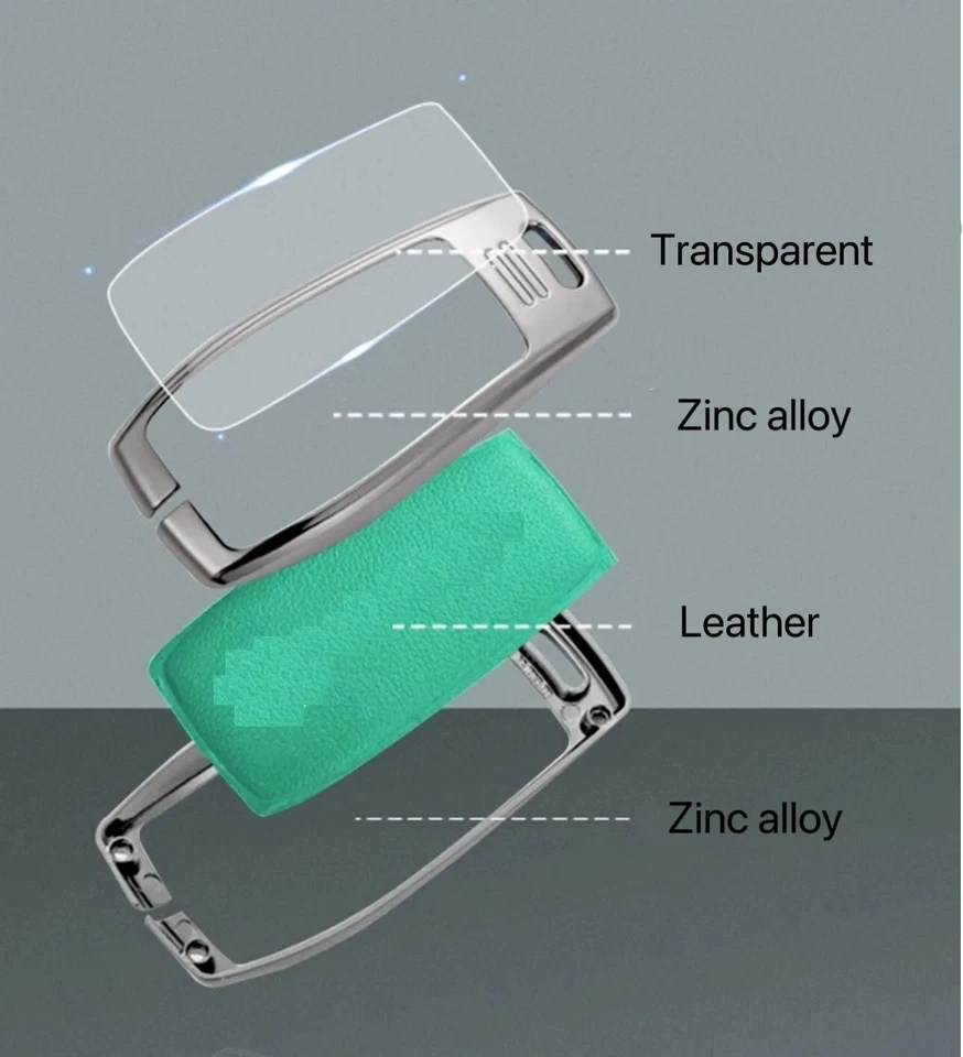 Кожаный брелок чехол для Mercedes-Benz C E S GLK CLS 560 A63 GTR AMG - Изображение 2 из 3