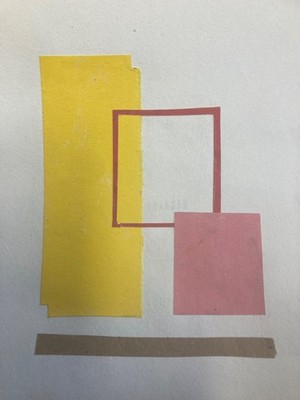 Collage- Untitled Arrangement-V-II - Suprematism