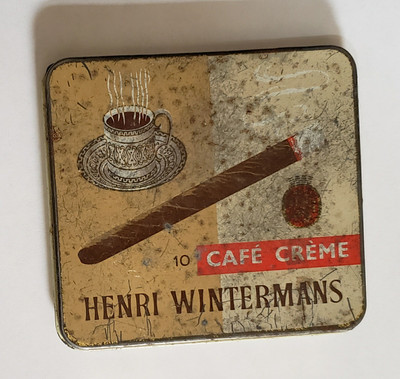 Henri Wintermans Cafe Creme Empty Cigar Tin Box Cigarillos