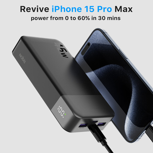Power Bank 20000mAh Fast Charger 45W External Battery Battery For Mobile Phone - Picture 1 of 8