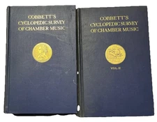 Cobbett’s Cyclopedic Survey of Chamber Music Antique 1929 1930 Oxford Vol 1 & 2