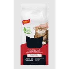 Multiple Cat Unscented Natural Cat Litter, Quick Clumping, Flushable, 99 Dust F