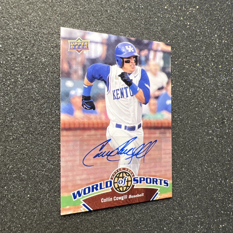 2010 UD World Of Sports COLLIN COWGILL #122 Kentucky AUTO - BASEBALL CARD - Image 2 of 4