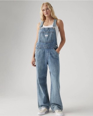 Levi's Premium Womens Baggy Overalls Size XL - Lasting Imprint NWT
