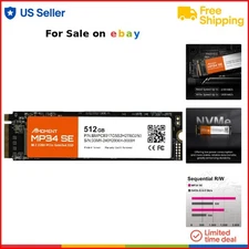 SSD M.2 NVMe 512GB PCIe Gen3 Solid State Drive Fast Read/Write Laptop PC
