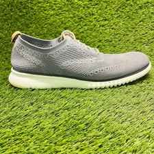 Cole Haan 2.Zerogrand Mens Size 11 Gray Casual Lace Up Wingtip Oxford Shoes