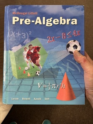 Pre-algebra, Grades 7-8: Mcdougal - Hardcover, by Holt Mcdougal - Very Good