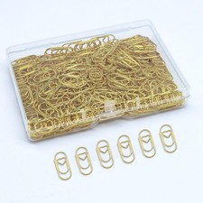 Small Gold Paper Clips 200 Pcs Love Heart Shaped Paperclips Stainless Steel C...