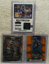 2022 Panini Contenders Rookie Ticket Swatches Kenneth Walker III #RTS-KWA + RCs^