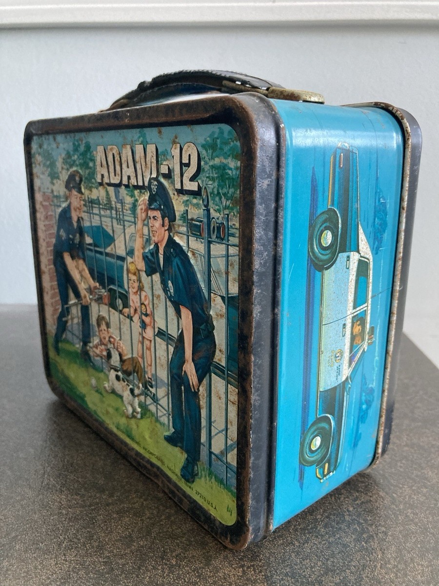 ADAM 12 METAL LUNCHBOX 1972 ALADDIN NO THERMOS 60S 70S POLICE SHOW