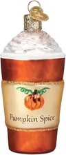 Old World Christmas Pumpkin Spice Latte Glass Blown Ornament for Christmas... 