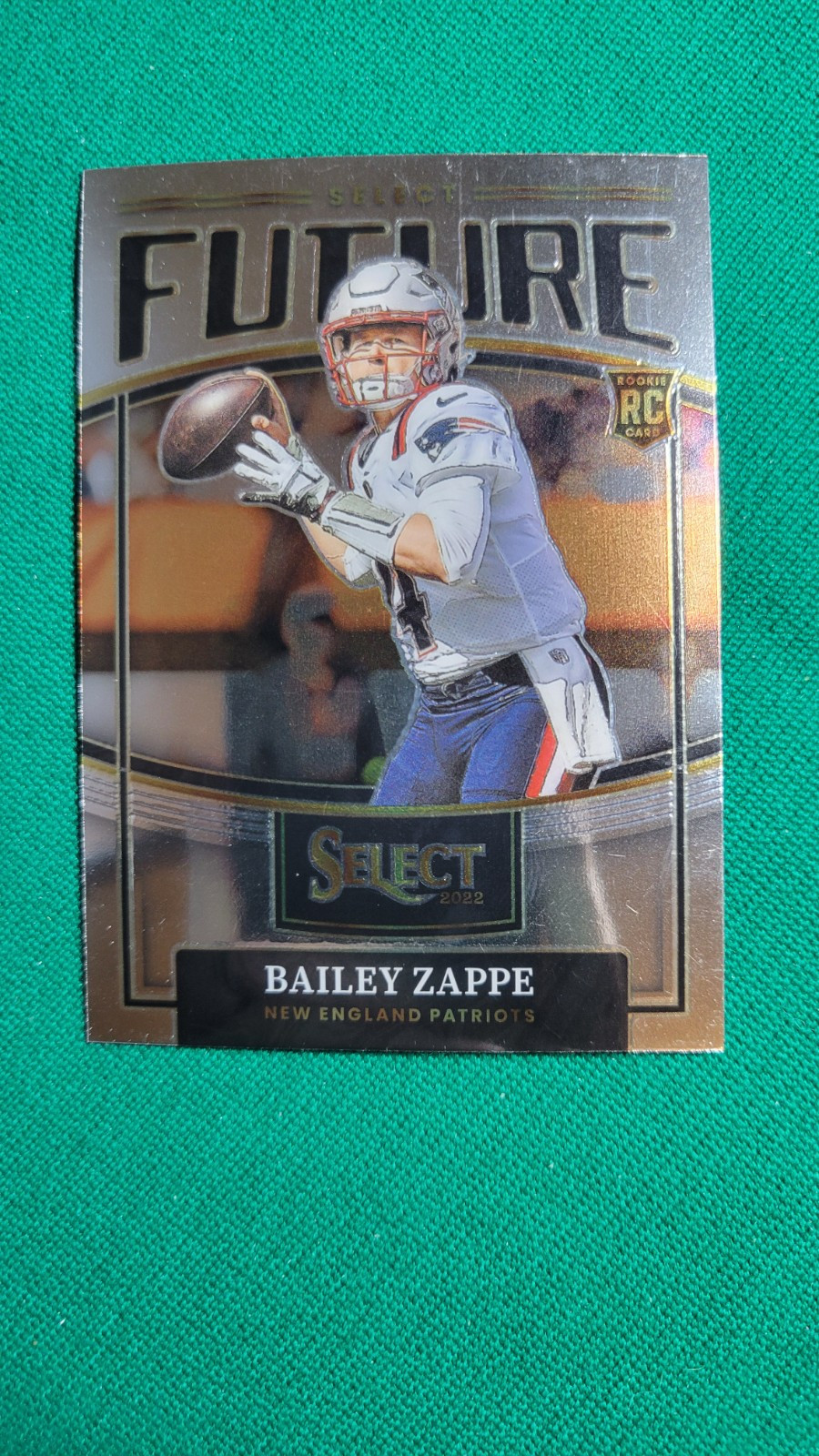 2022 Panini Select Bailey Zappe RC Select Future Rookie SF-4 SP Patriots