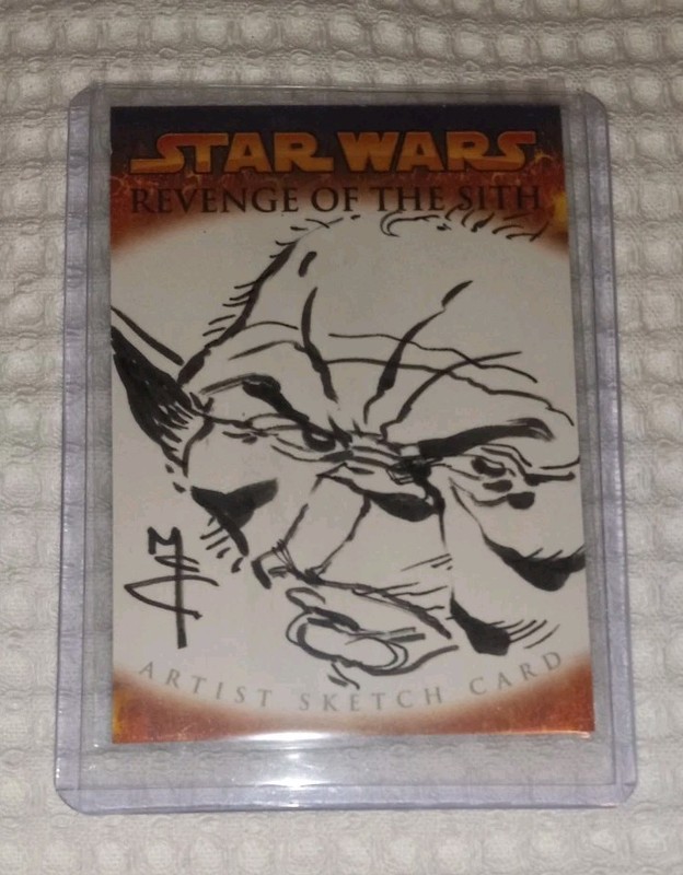 2005 Topps Star Wars Revenge Of The Sith Artist Sketch John Mcrea Card 1/1 