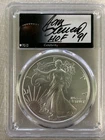 2025 American Silver Eagle MS-70 PCGS Celebrity Mint Label Jan Stenerud Signed