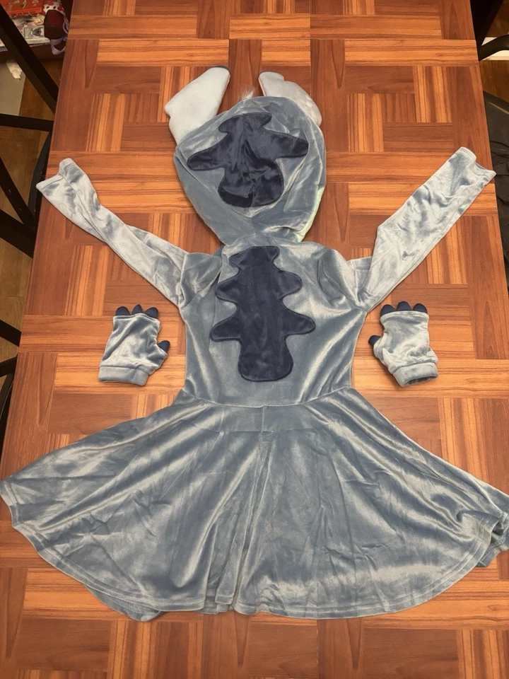 Disney Lilo & Stitch Azul Disfraz Vestido Niño Niña Pequeño 4-6 Espíritu Halloween Foto 4 de 4