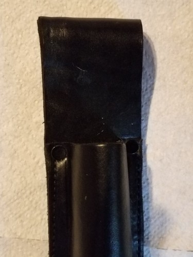 Genuine ---US Army--- Baton Striker Holder Black Leather.--((Made in The U.S.A)) - Picture 3 of 10