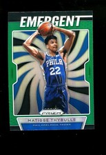 2019 Prizm Emergent GREEN #18 Matisse Thybulle Philadelphia 76ers RC Rookie Card