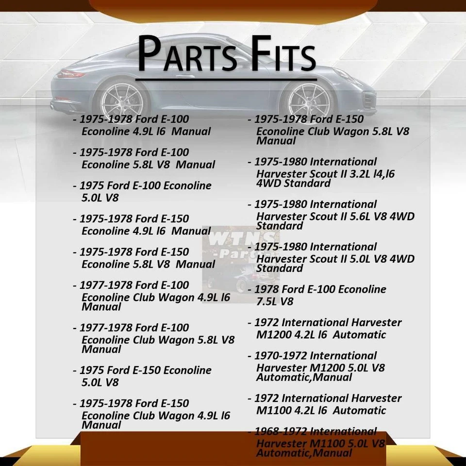 Se adapta a Ford E-100 Econoline GMB 1975 1976 eje trasero todas las juntas junta universal Foto 2 de 4