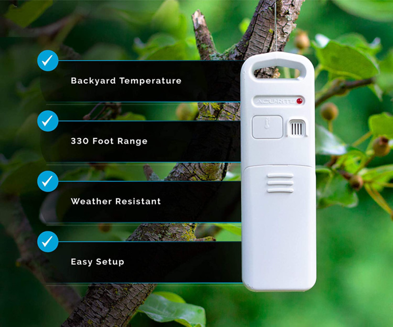 AcuRite 75077A3M Wireless Temperature Wireless Weather Station Large Display