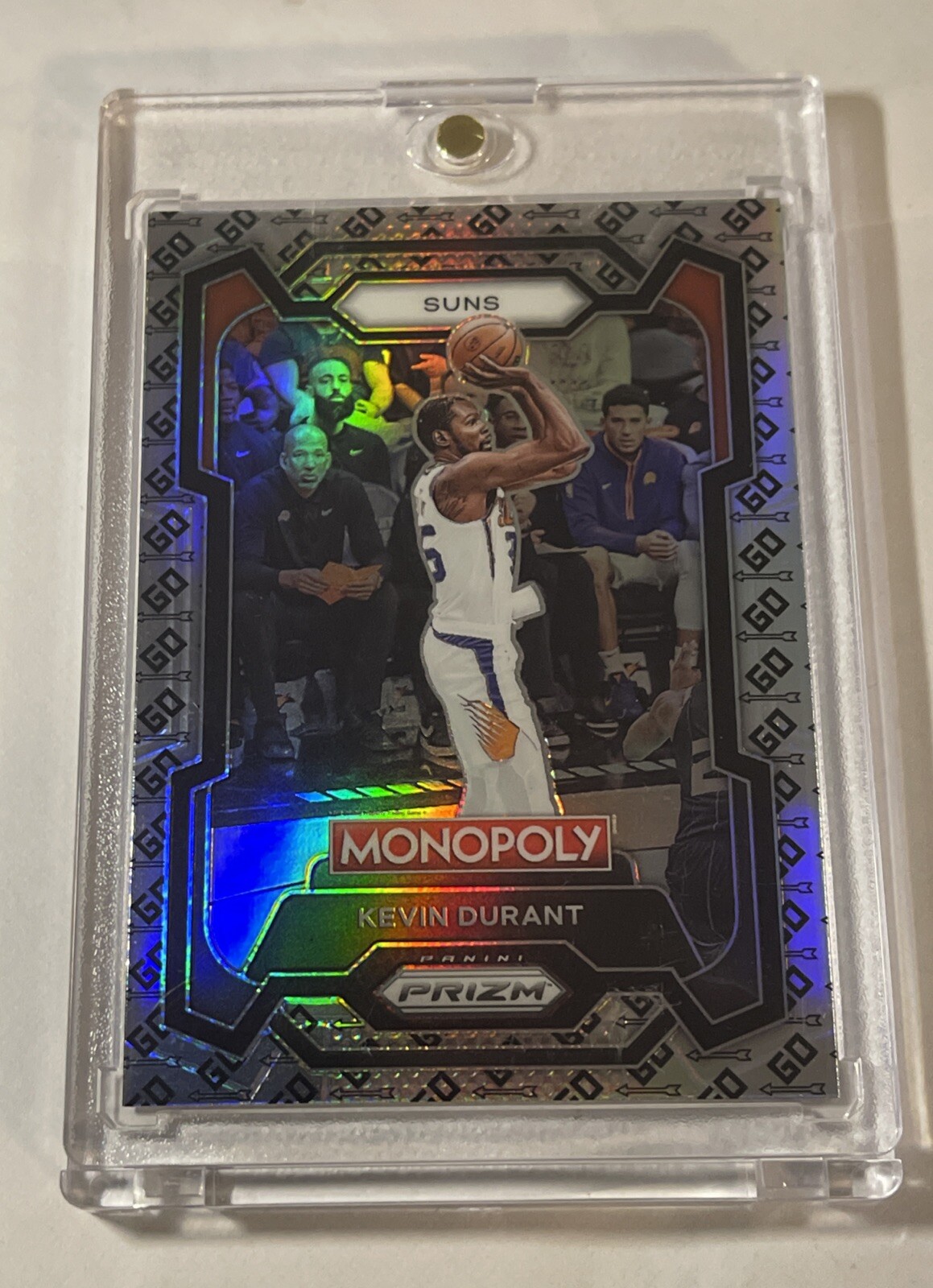 2023-24 Panini Prizm NBA Monopoly Kevin Durant - GO Space Silver Prizm  #70