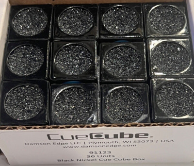 CUE CUBE TIP SHAPER ALL BLACK NICKEL RADIUS FREE LE PRO TIP USA MADE SHIPS FREE