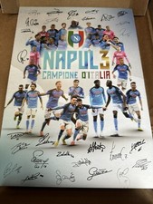 NAPOLI CAMPIONE D’ITALIA SCUDETTO MINI POSTER COMMEMORATIVO SARO' CON TE FILM