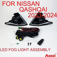 Front Bumper Led Fog Lamps Driving Light Kit For Nissan Qashqai 2023-2024 Front Bumper Led Fog Lamps Driving Light Kit For Nissan Qashqai 2023-2024